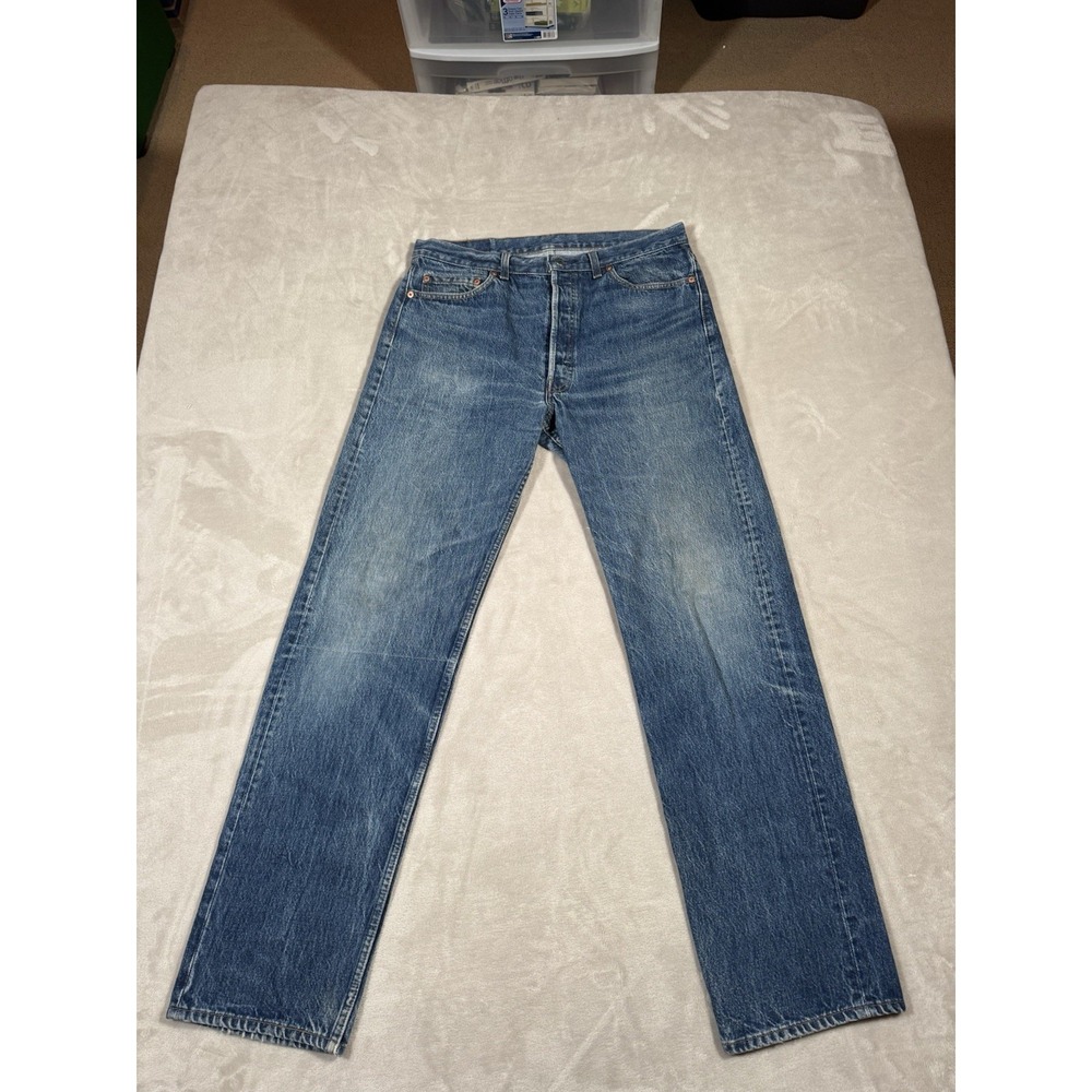 Vintage 80s Levis 501xx Jeans Size 36x34 (Fit 33x32) Good Fade MADE IN USA